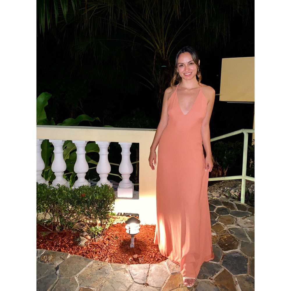 Reformation Angelina Dress in Peach